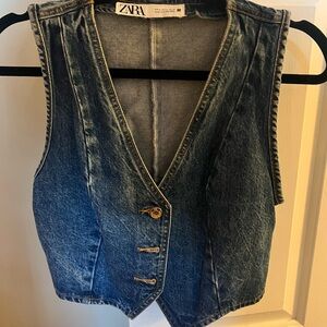 Zara denim vest